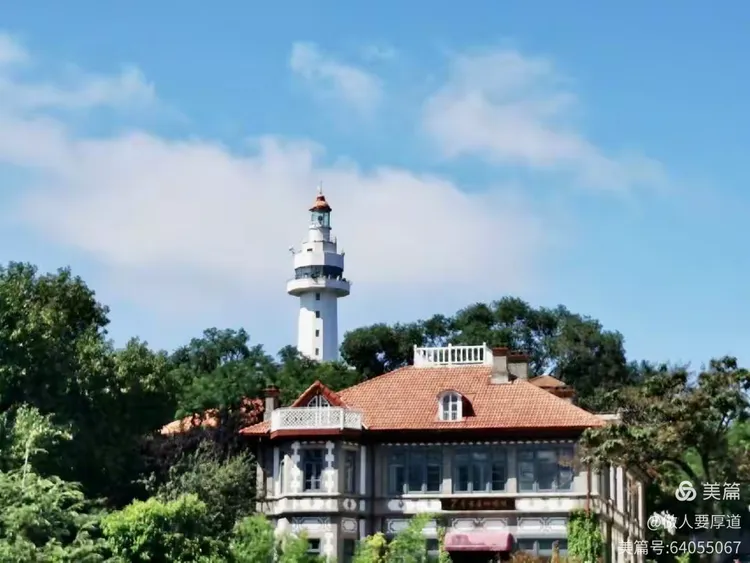 【陪你一起看大海】 登高看海 游『烟台山公园』